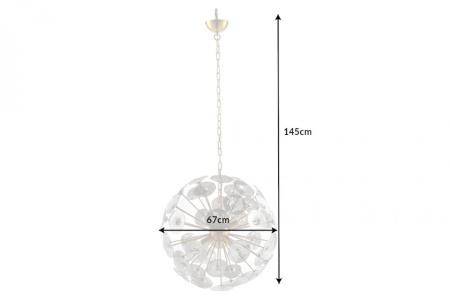 Moderne design hanglamp INFINITY HOME 65cm glazen goudkleurige hanglamp - Img 5