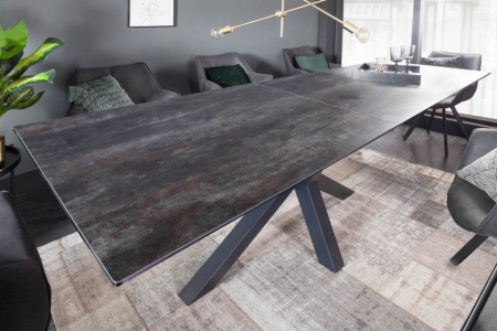 Moderne keramische eettafel ETERNITY 180-225cm Lava uitschuifbaar - Img 5