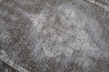 Oosters katoenen vloerkleed 240x160cm lichtgrijs geometrisch patroon - Img 7