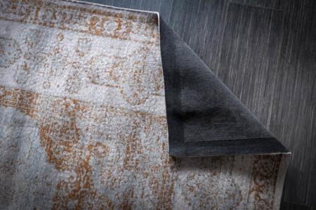 Oosters katoenen vloerkleed PURE 350x240cm antiek grijs geometrisch patroon - Img 7