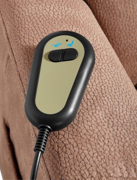 Relaxfauteuil met elektrisch opstahulp Inclusief relaxfunctie met afstandsbediening Kleur bruin - Img 2