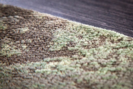Rond Trendy Vintage vloerkleed 150 cm groen gewassen used look - Img 6