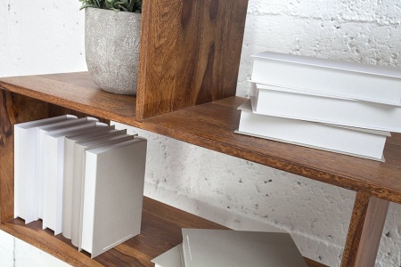 Stevige plank MAKASSAR XL 150 cm Boekenplank met sheesham steenafwerking - Img 4
