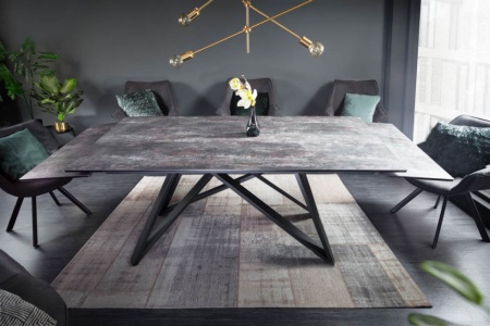 Uitschuifbare eettafel ATLAS 180-220-260cm keramiek blad in lava-look - Img 3