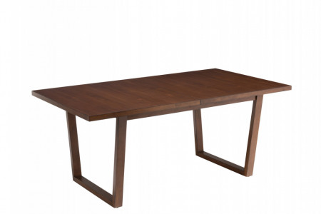 Uitschuifbare Eettafel Rubberhout Bruin 180cm uitschuifbaar 225 cm