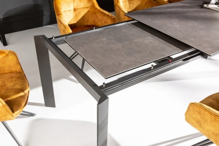 Uitschuifbare eettafel X7 180-240cm antraciet keramisch blad modern design - Img 8