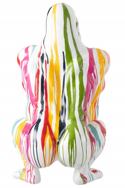 Beeld Staande GORILLA PAINT POL MIX 80cm - Img 4