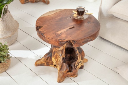 Bijzettafel Wortel 40cm teak - Img 2