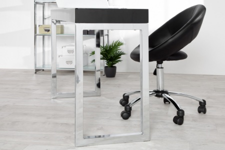 Bureau hoogglans zwart 120 cm - Img 5