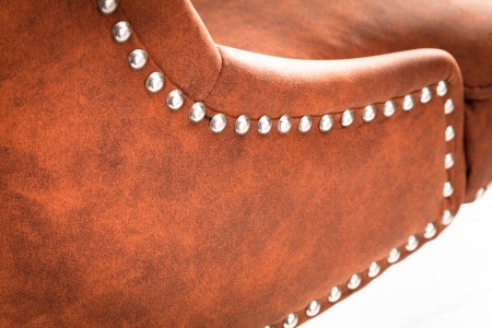 Bureaustoel Chesterfield vintage lichtbruin - Img 8
