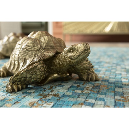 Deco Beeldje Schildpad Goud Klein - Img 4
