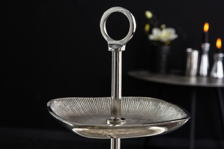 Design taartplateau ORIENT 44 cm zilver met drie verdiepingen - Img 7
