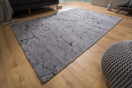 Design vloerkleed 240x160cm grijs katoen - Img 3