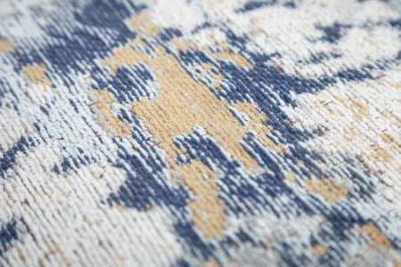 Design vloerkleed 350x240m grijs blauw katoen - Img 5