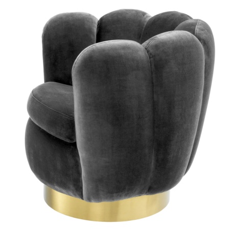 Draai Stoel SWIVEL MIRAGE van EICHHOLTZ donkergrijs/zwart - Img 6