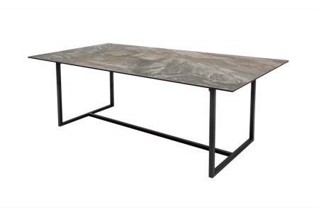 Eettafel keramiek taupe marmerlook 200cm - Img 6