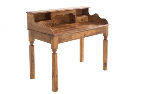 Elegant secretaresse HEMINGWAY L 115 cm Bureau Sheesham massief hout - Img 7