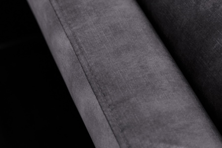 Elegante 3-zits bank MARVELOUS 220 cm grijs fluweel 3-zits bank inclusief kussens - Img 4