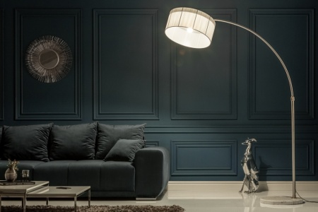 Exclusief design booglamp EXTENSO 230 cm wit met wit marmeren voet - Img 2