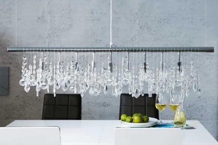Extravagante hanglamp DIAMONDS XL 120cm kristallen lamp met 9 lampjes - Img 3