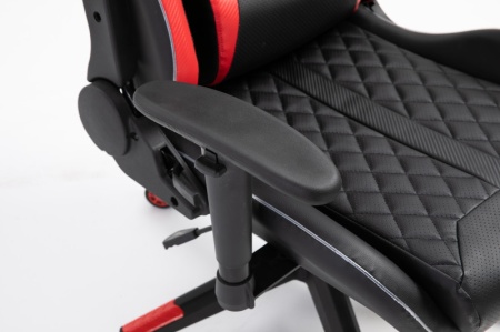 Gamingstoel Rood/zwart met LED - Img 2