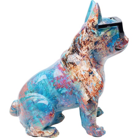 Gekleurde Deco Figuur Bulldog met zonnebril - Img 6