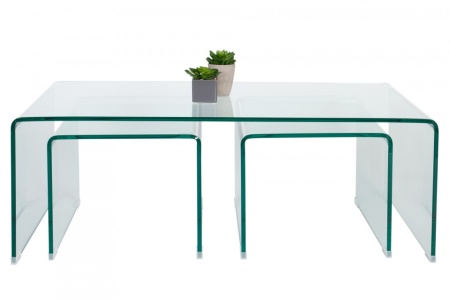 Glazen Salontafel model trio 90cm - Img 5