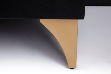 Handgemaakt dressoir Black Golden 177 cm zwart goud mangohout - Img 7