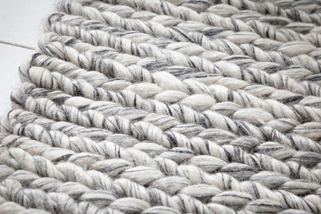 Handgemaakt tapijt HOME 240x160cm grijs gemaakt van wol - Img 5
