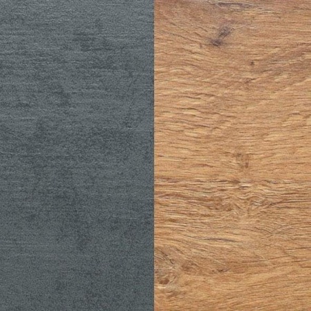 Industriële Uitschuifbaar Design eettafel 160-210cm eiken look - Img 2