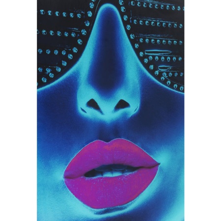 Ingelijste kunst glas Tough Girl 120x120cm - Img 4