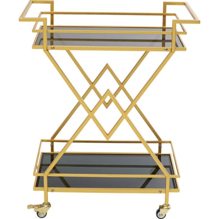 Kare Design Bar Trolley Piramides Glas Gehard veiligheidsglas Gekleurd - Img 2