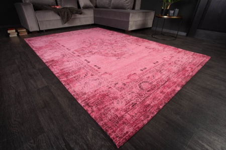 Luxe katoenen tapijt 240x160cm roze oosters patroon - Img 5