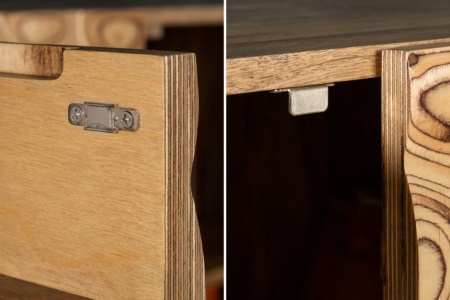 Massief dressoir LIVING 175 cm mangohout organisch design - Img 7