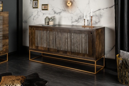 Massief dressoir ON 160cm mangohout met agaatsteen afwerking - Img 3
