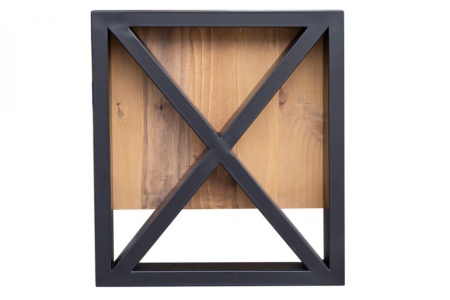 Massief tv-lowboard 200 cm grenenhout in industrieel design - Img 6