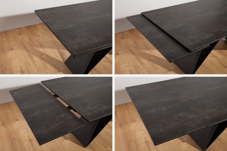 Moderne keramische eettafel PROMETHEUS 180-220-260cm lava uitschuifbaar - Img 7