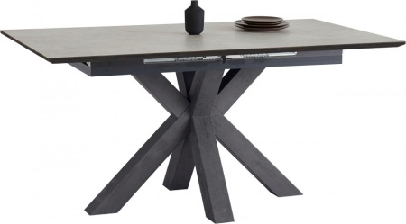 Moderne uitschuifbare eettafel 160-210 cm in keramische look - Img 3