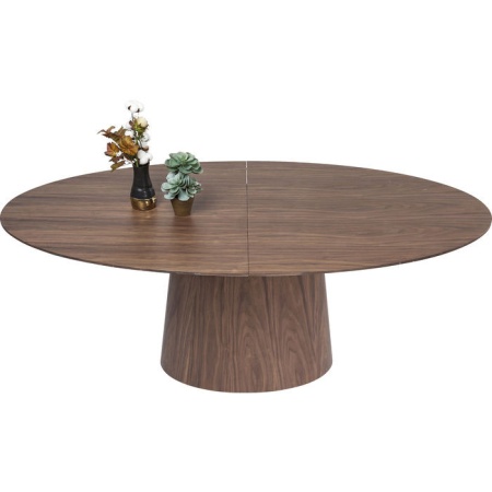 Ovaal uitschuifbare eettafel Walnootkleur 200 cm (50) x110cm - Img 3