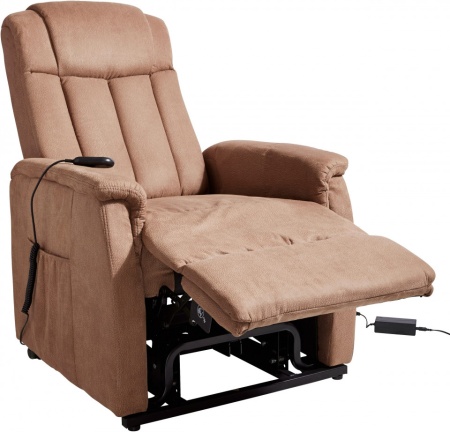 Relaxfauteuil met elektrisch opstahulp Inclusief relaxfunctie met afstandsbediening Kleur bruin - Img 3
