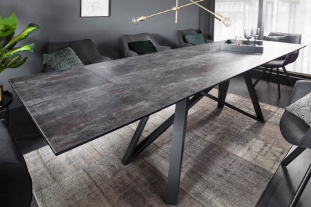 Uitschuifbare eettafel ATLAS 180-220-260cm keramiek blad in lava-look - Img 4