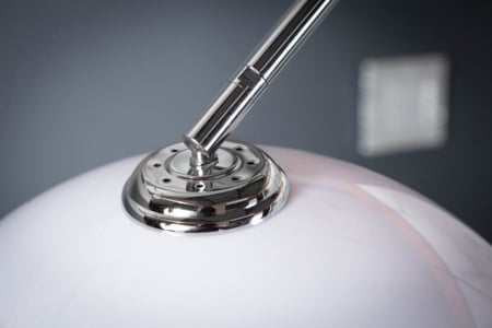 Vloerlamp Boog LOUNGE DEAL 175-205 cm witte marmeren voet vloerlamp - Img 5