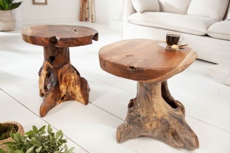 Bijzettafel Wortel 40cm teak - Img 3