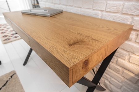 Bureau industrieel met Lade eikenlook 110 cm Model studio - Img 6
