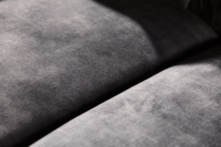 Chesterfield 3 zits bank 205cm grijs velours met knoopstiksels en binnenveren - Img 8