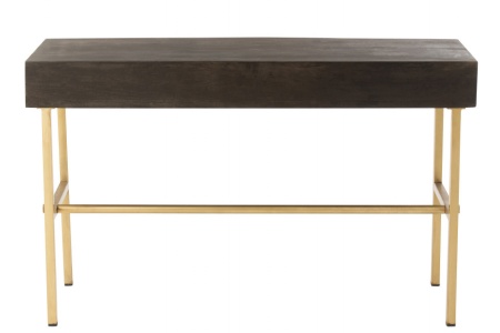 Console bruin - goud model Janis 2 Laden Mango Hout/ - Img 5