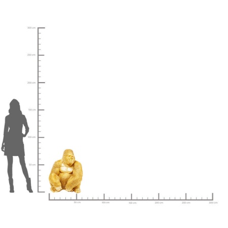 Decoratie figuur Monkey Gorilla Side XL Goud - Img 8