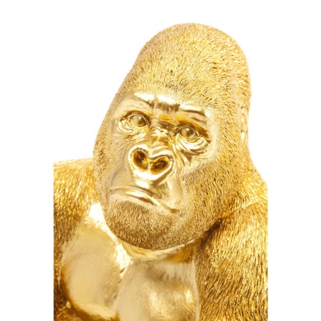 Decoratief Beeld Aap Gorilla Side Medium Goud - Img 2