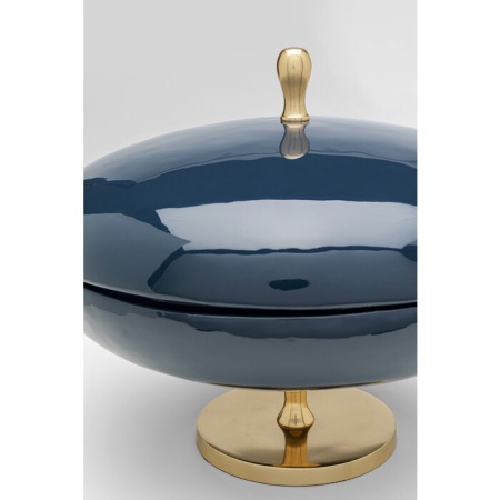 Decoratieve Schaal met Deksel Salome Blauw 24cm - Img 2