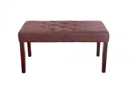 Elegante bank CAMBRIDGE 90cm sigaarbruin Chesterfield-look - Img 4